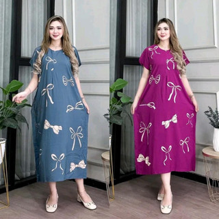 Daster Lowo Motif Pita loka Jumbo Bahan Rayon Busui Friendly