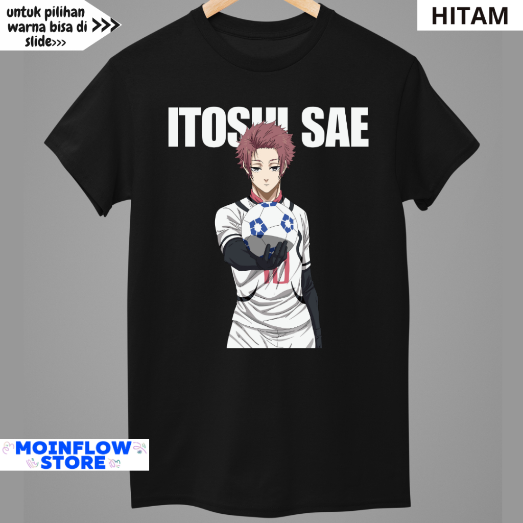 Blue Lock Itoshi Sae 4 อะนิเมะเสื้อยืดขนาดใหญ่เสื้อยืดจัมโบ้ขนาด S - 7XL & Ready เสื้อยืดเด็ก Size X