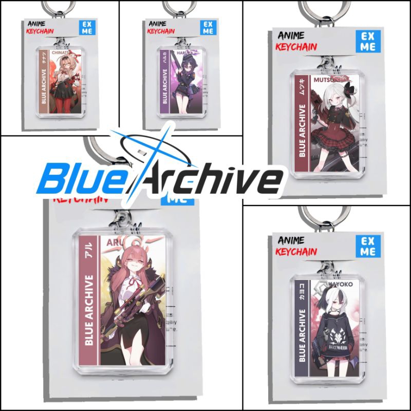 GANTUNGAN พวงกุญแจ Blue Archive - พวงกุญแจ Blue Archive - เกมอนิเมะ Ganci - พวงกุญแจ Aru - Kayoko - 
