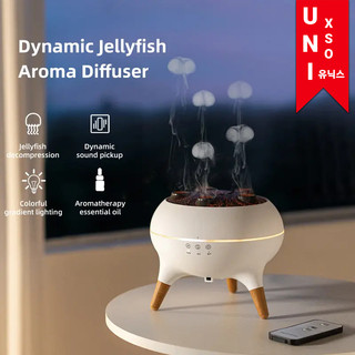 Unixso Jellyfish Ultrasonic Humidifier Aroma Terapi Air Diffuser | Pelembab Udara Unix Modern | Essential Oil