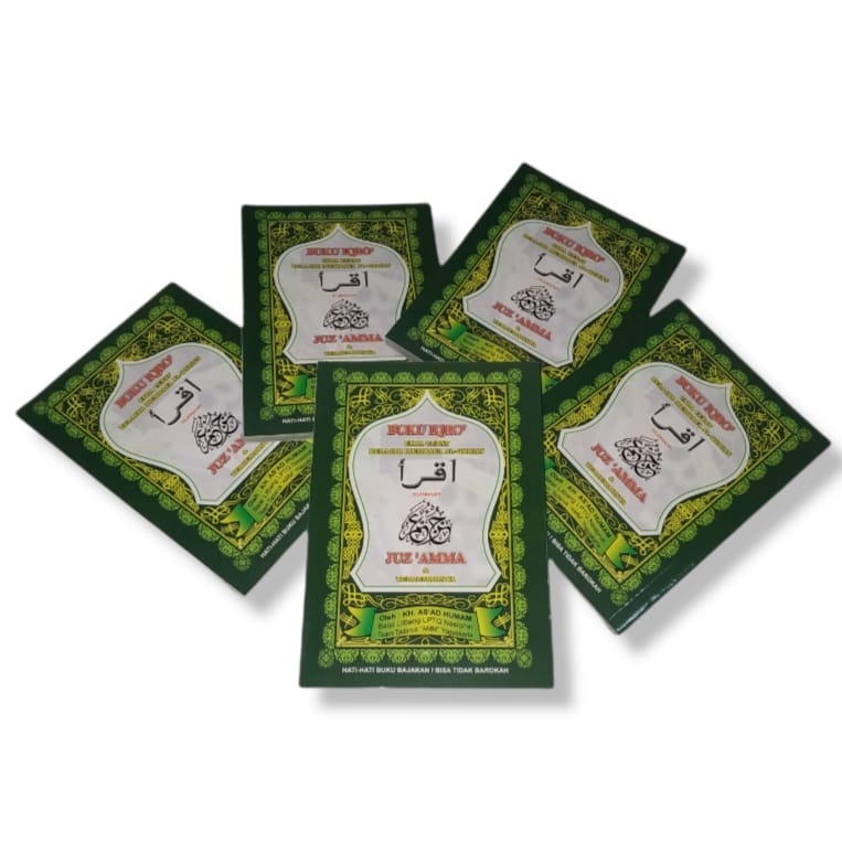 (ORIGINAL) iqro juz 1-6 plus Juz แกมมาแปลขนาด 10,5 x 15 ซม. 192 หน้ากระดาษซีดี iqra 1 ถึง 6 juz แกมม