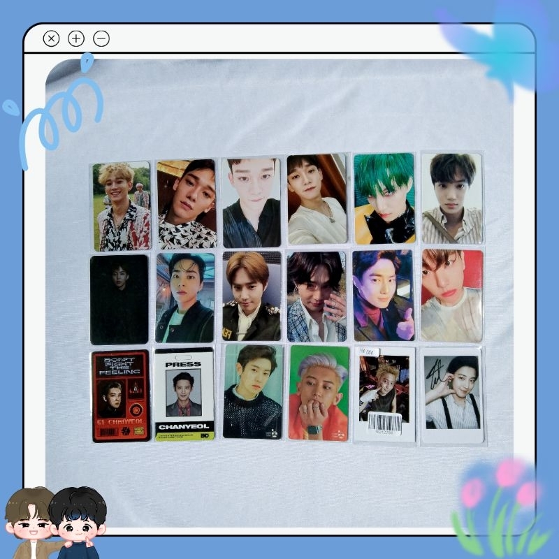 [READY] โฟโต้การ์ดอย่างเป็นทางการ CHANYEOL CHEN KAI SUHO XIUMIN SC EXO