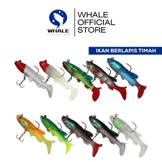 WHALE T T-tail lead fish 8.5cm berat 13 gram lengkap dengan kail Ikan timah ekor T