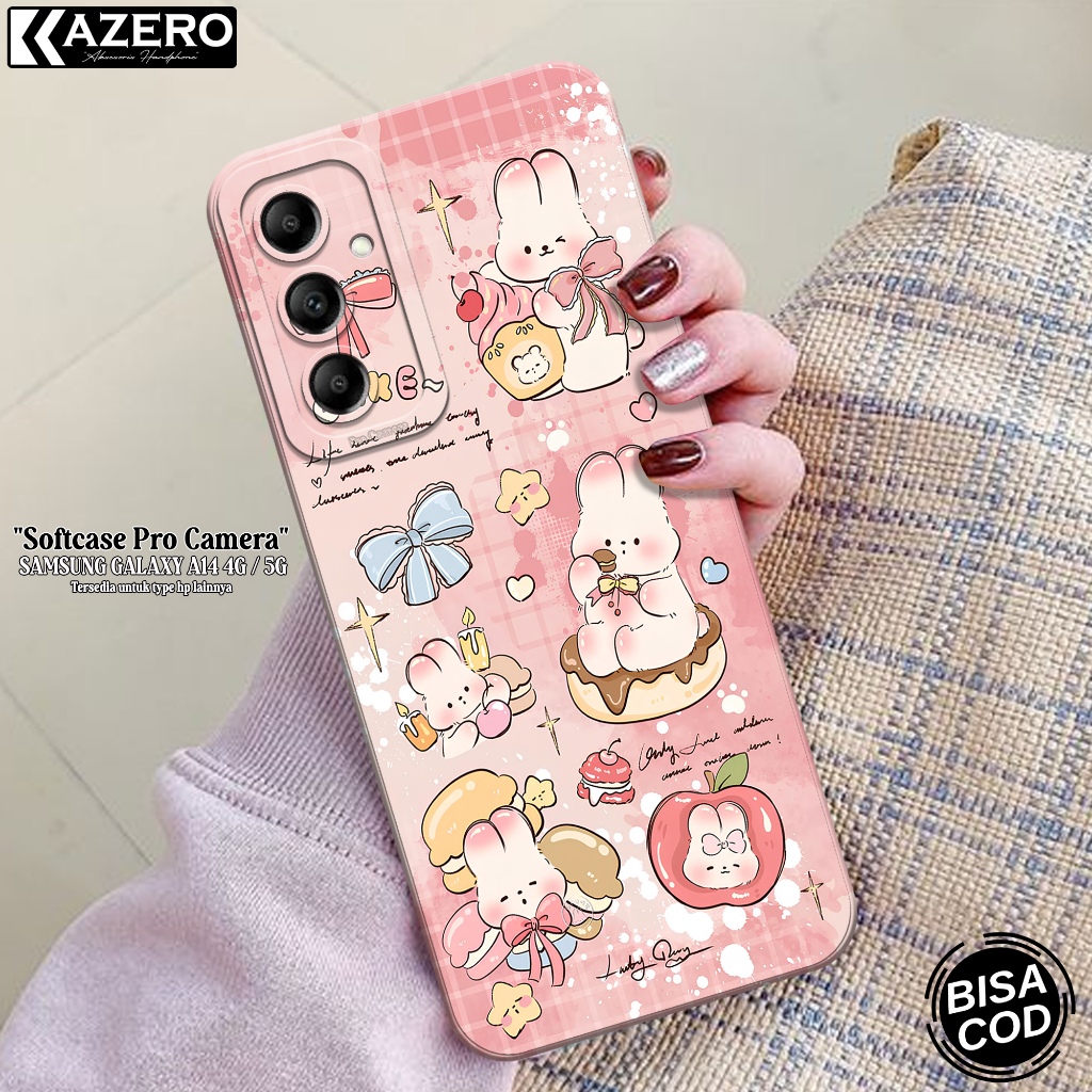 HP Softcase Samsung Galaxy A14 4G / 5G - เคสลายการ์ตูนแฟชั่น Kazero - เคส Samsung Galaxy A14 4G / 5G