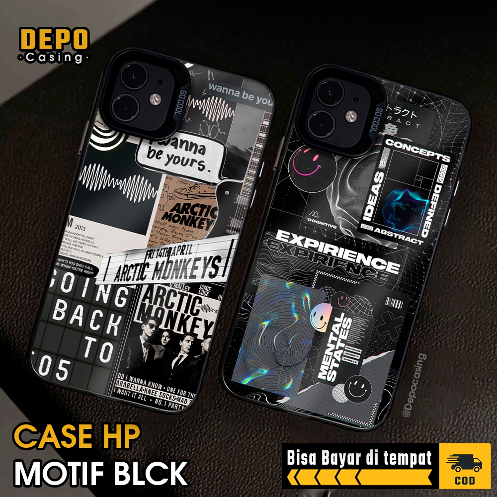 HP Poco M6 M6 Pro X5 X5 Pro X6 X6 Pro Depo Casing [BLCK] Premium Case So Cool Hologram Matte Hard Ca