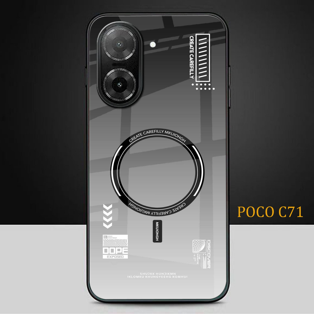 HP Glitter Glass เคสโทรศัพท์สําหรับ POCO C71 - เคสโทรศัพท์ POCO C71 - K51