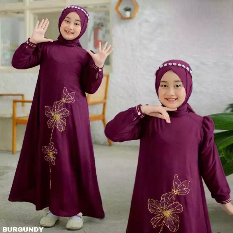 เด็ก Safza - เสื้อผ้า Abaya Gamis มุสลิมสําหรับเด็ก - โรงเรียนขึ้นเครื่องอิสลามเชิญเหตุการณ์สบายๆโรง