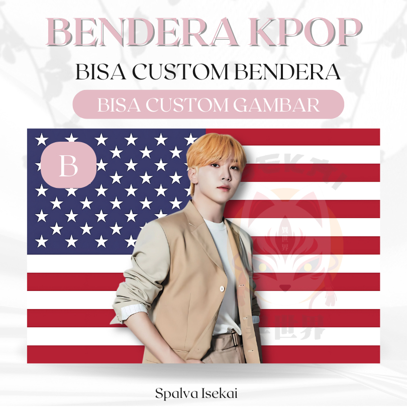 AMERICAN FLAG KPOP SEUNGKWAN SEVENTEEN / โปสเตอร์ KPOP / KPOP FLAG Boo Seungkwan / พรม KPOP / พรม Kp