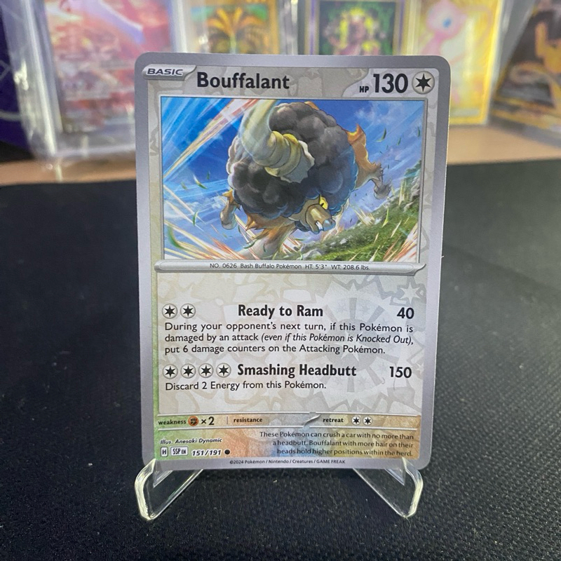 Buffalant 151 /191 Reverse Holo (SSP) TCG Pokemon Surging Spark ENG 2024