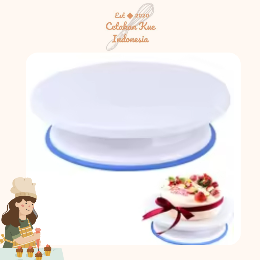 {CKI} โต๊ะตกแต่งเค้กหมุนเค้กน้ําหนัก 335gr