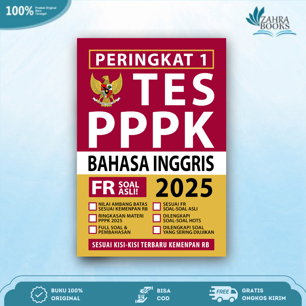 Rank 1 PPPK Teacher English Book 2025 - Eduka Media