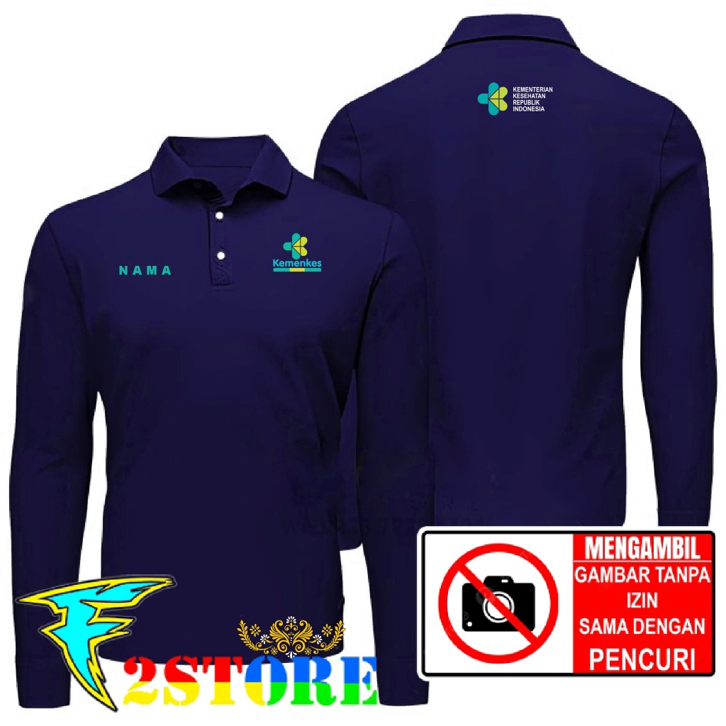 เสื้อยืดคอปกคอปก รุ่น MINISTRY OF HEALTH OF THE REPUBLIC OF INDONESIA UNIFORM - เสื้อยืด NAME OF WAN