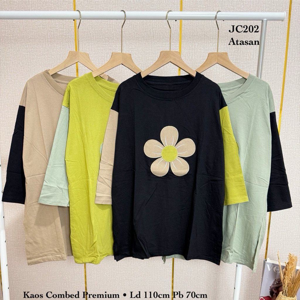 L&B SHOP เสื้อยืดหวีขนาดใหญ่ 7/8