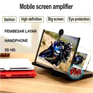 Pembesar Layar Hp F3 Kaca Pembesar Layar Handphone HD Stand Hp Murah