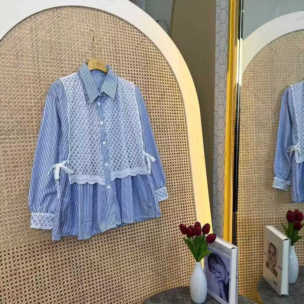 KEMEJA Arumi เสื้อผสมลาย Brocade ล่าสุดเสื้อผู้หญิงเสื้อ Arumi เสื้อเชิ้ตลายทางผู้หญิง