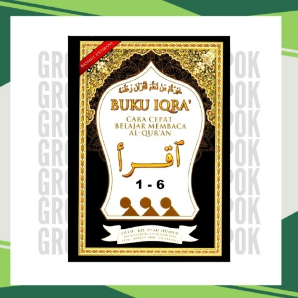 หนังสือ iqra แบบเร็วเพื่อเรียนรู้การอ่าน Al-quran เล่ม 1-6 KH.Asad Humam rasmul utsmani iqra qiraati