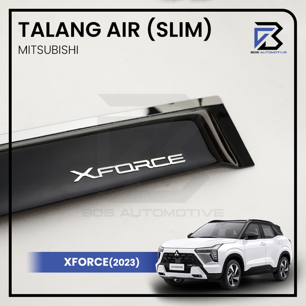 Xforce 4-Door Slim 4 ประตู Silver Chrome ประตูรถ Gutter