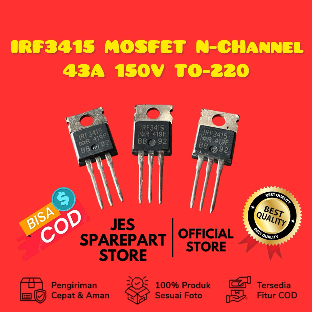 IRF3415 MOSFET N-CHannel 43A 150V TO-220