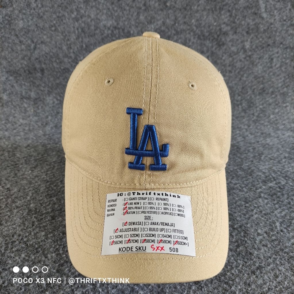 ADJUSTABLE MLB BISBOL CAP HAT LA LOGO SAMPLE SKU SXX508