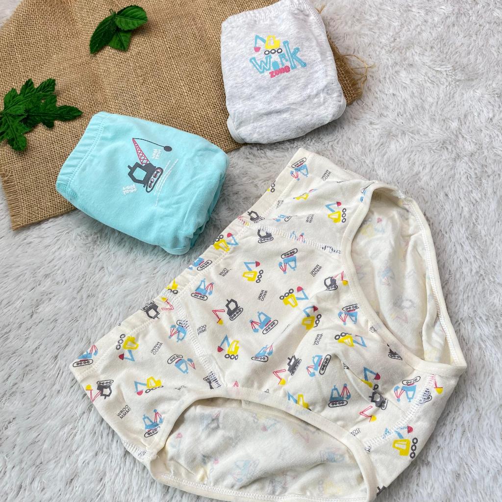 Little Hearts by Young Hearts 0703 - กางเกงในเด็กชาย 3 แพ็ค - ผ้าฝ้าย 95% ใส่สบาย