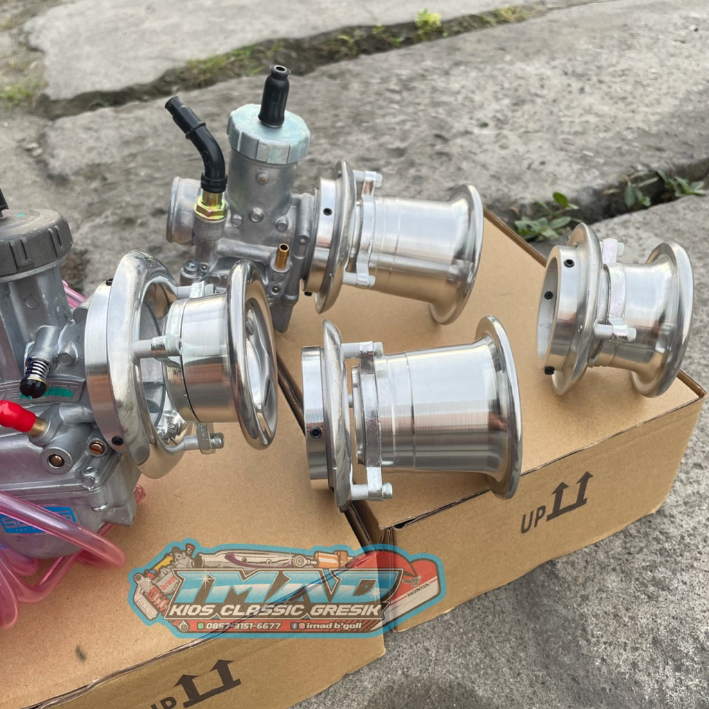 VELOCITY STACKED FUNNEL 2 STEP STAGE VELOCITY HEREX CARBURETOR LEVEL TIGER PWK PWL 28 30 32 34 และ 33 35 38 AIR STRIKE