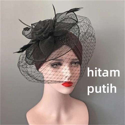 คลิปตาข่าย Fascinator: หมวกตาข่าย เครื่องประดับผมสําหรับงานปาร์ตี้และงานแต่งงาน