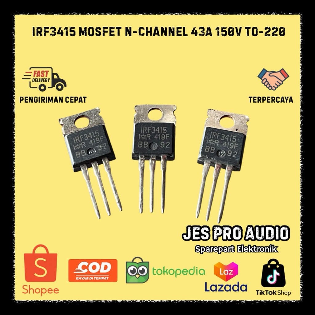 IRF3415 MOSFET N-CHannel 43A 150V TO-220