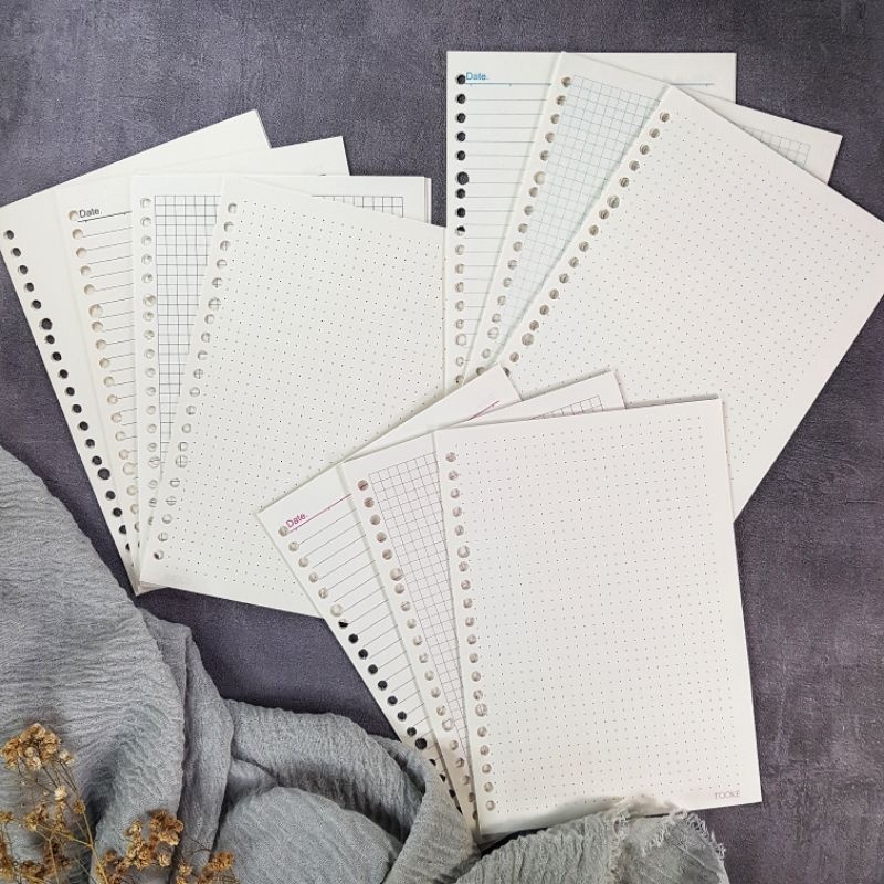 LOOSELEAF / BINDER PAPER A5 20 HOLES โดย TOOKE