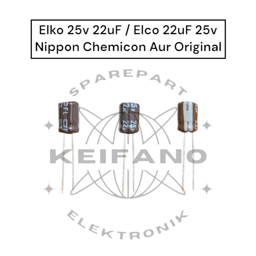 Elko 25v 22uF / Elco 22uF 25v Nippon Chemicon