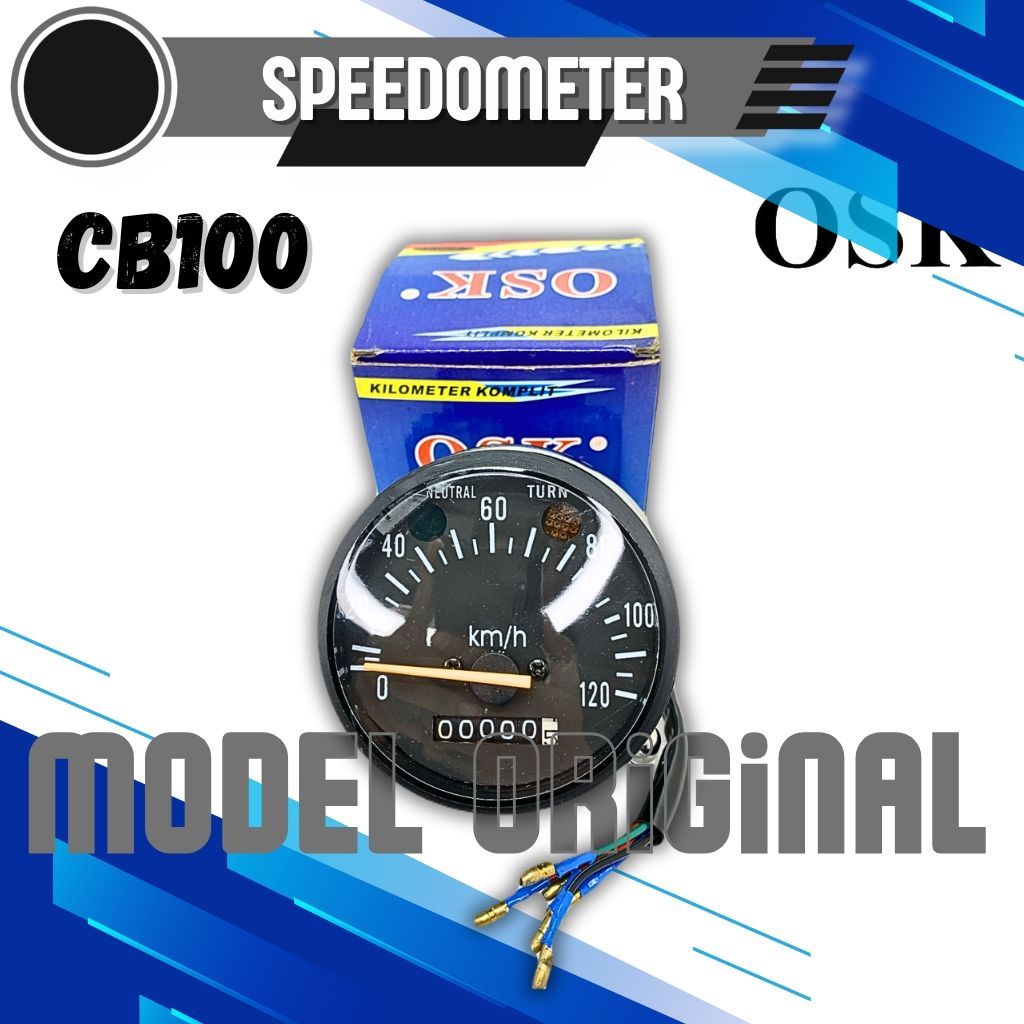 [OSK] เรือนไมล์ CB100 ยี่ห้อ OSK | Kilometer Assy CB100 Classic สีดํา OSK