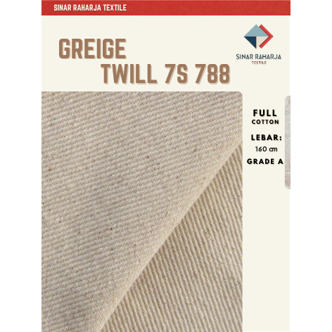 GREIGE TWILL 7S 788 13 OZ CANVAS FABRIC