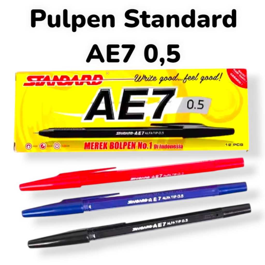 AS888 - ปากกาลูกลื่น / มาตรฐาน AE7 ปากกามาตรฐาน 1 ชิ้น 0.5