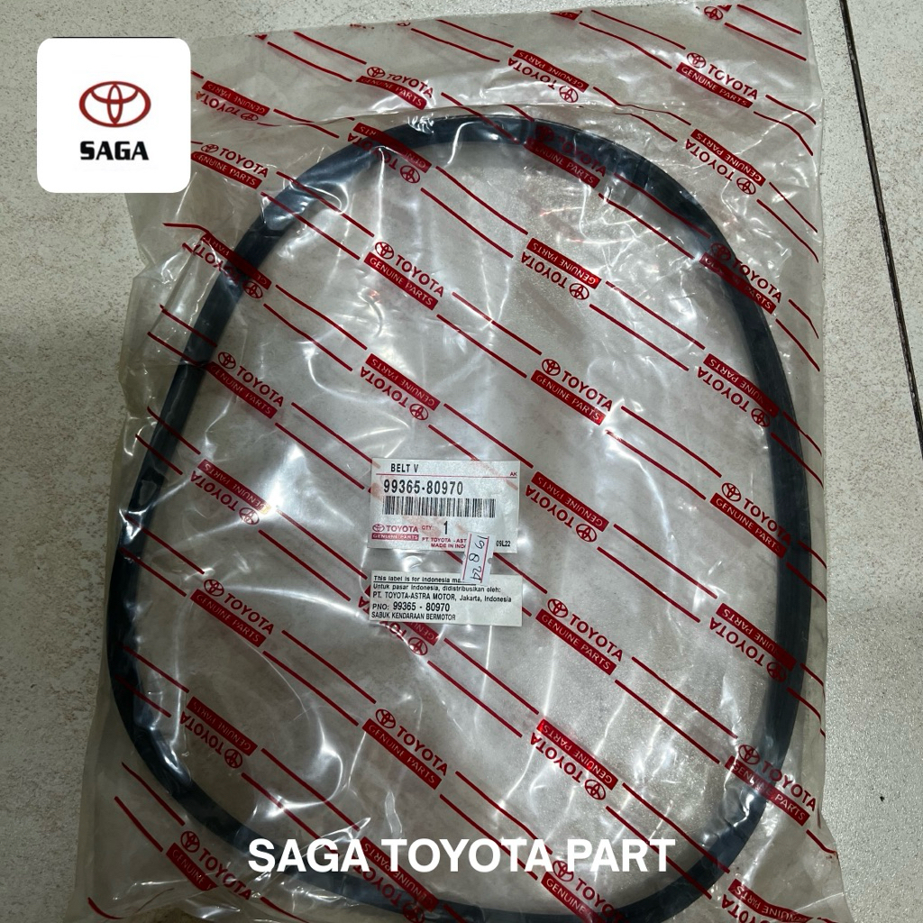 SAGA SAGA | Fan V Belt Fan Belt 5pk-970 Great Corolla Soluna 1.5cc Original Toyota 99365-80070 5pk97