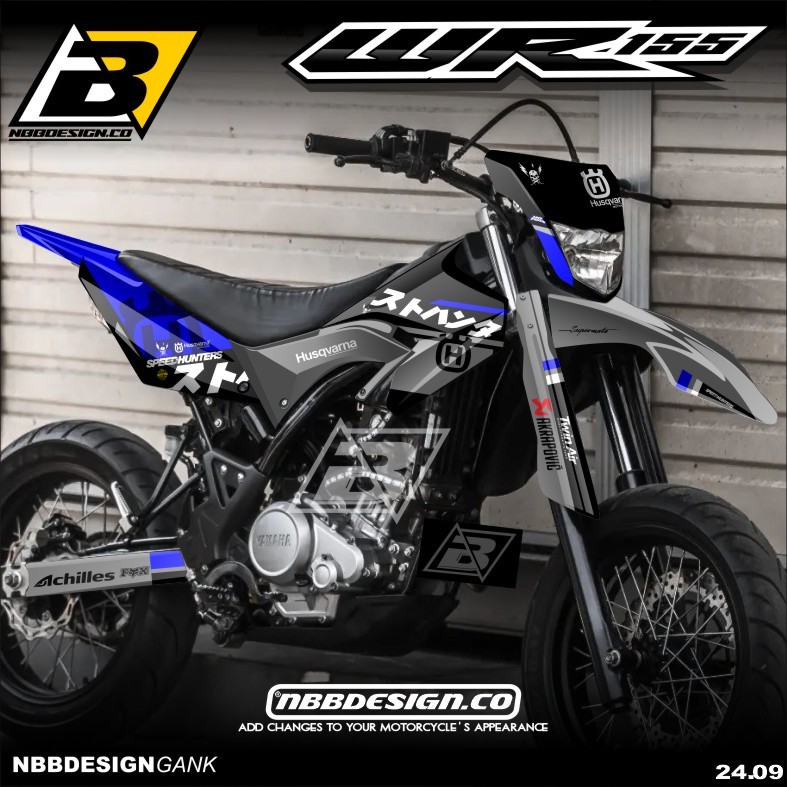 Yamaha WR 155 R Supermoto Surex สติกเกอร์รูปลอกเต็มตัวฟรีการออกแบบ Supermoto ล่าสุดแบบกําหนดเอง