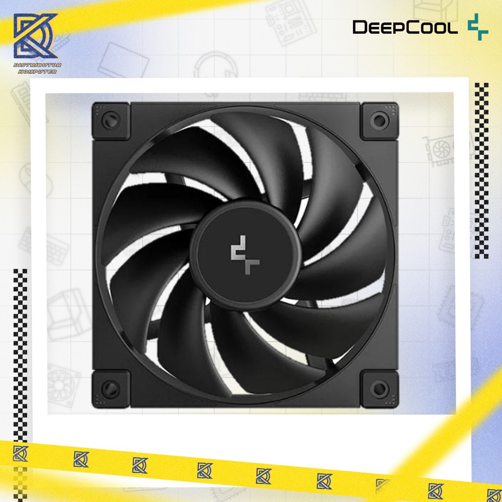 DEEPCOOL FAN CASING FD12 - พัดลมแพ็คเดี่ยว 120 มม. - สีดํา