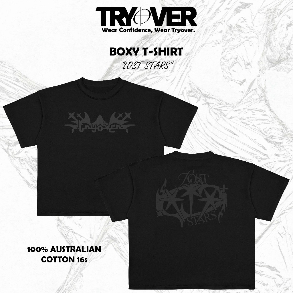 พยายามแล้ว | เสื้อยืด LOST STAR Australia Cotton 16s Boxy