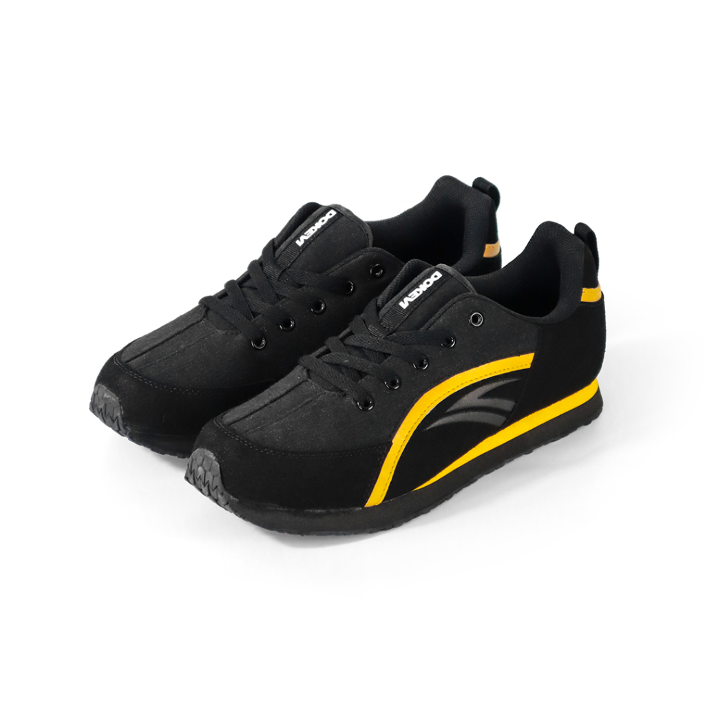 DOKEVI - Eclipse Black Yellow | รองเท้าผ้าใบ | รองเท้าลําลอง