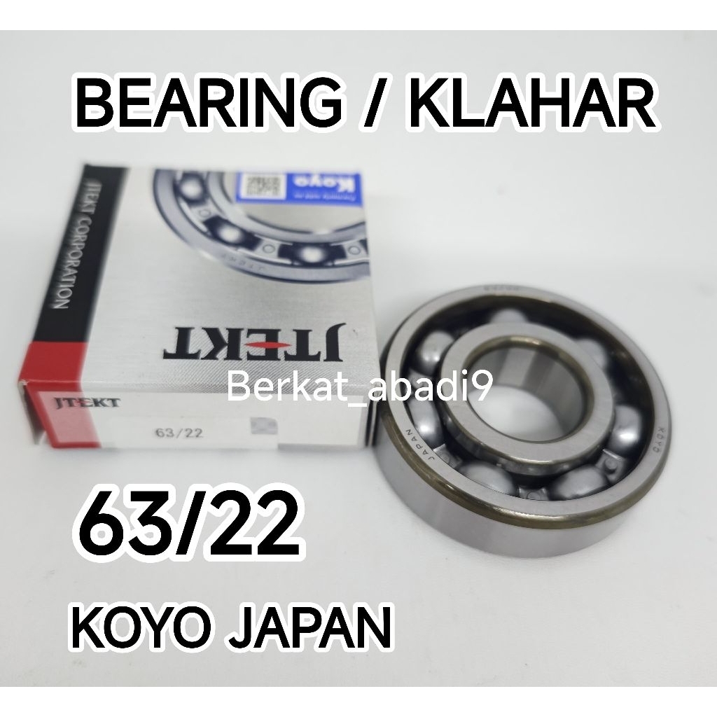 [ Koyo Japan ] Bearing klahar cocolamawa 63/22 6322