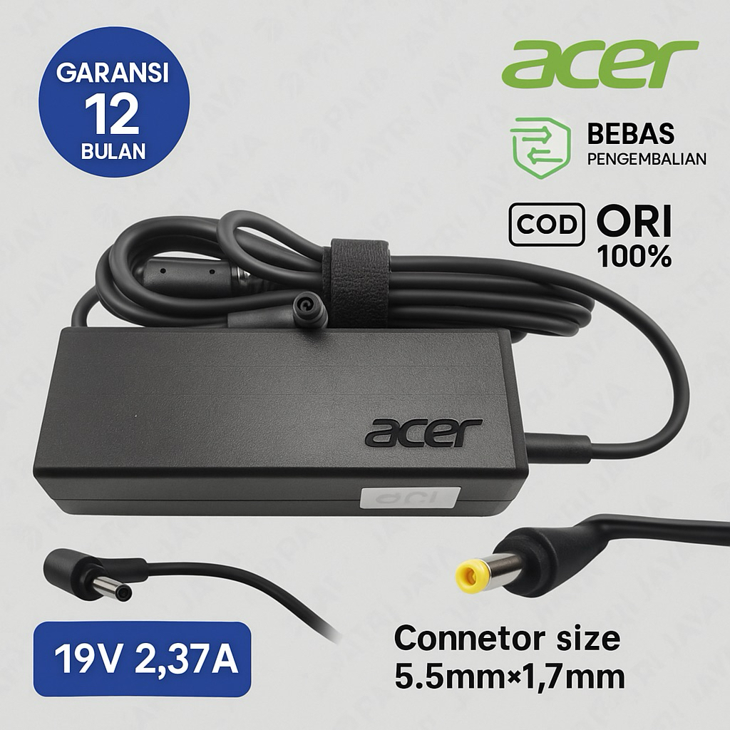 ORI Acer Apire 3 A314 Aspire 5 A514 A515 แล็ปท็อปอะแดปเตอร์ชาร์จ (แจ็คนูนขนาดใหญ่) Swift 3 A314 A314