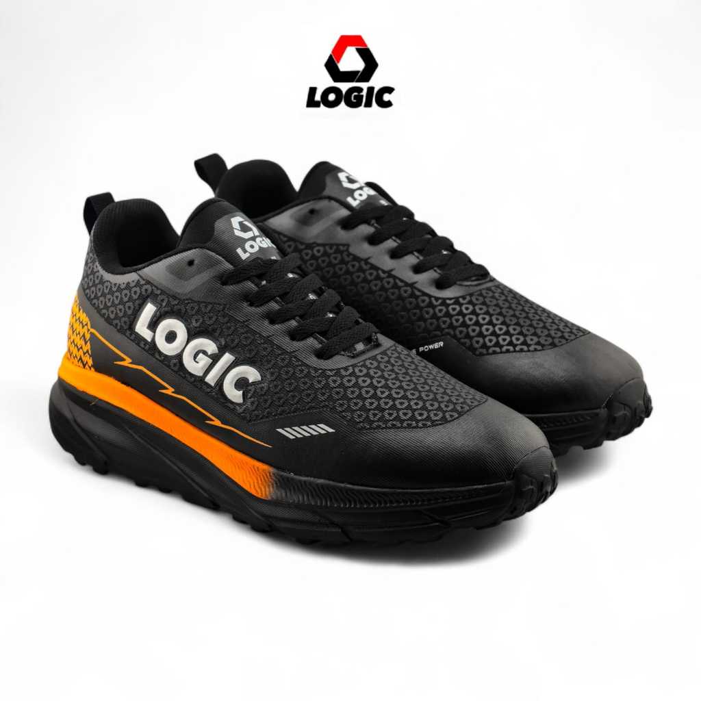 Logic - รองเท้าวิ่งผู้ชายและผู้หญิง Klassy Black Orange