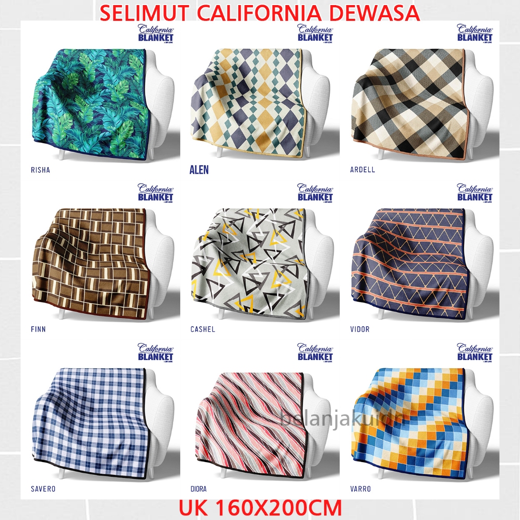 ผ้าห่มแคลิฟอร์เนีย 160x200 Soft By Mylove
