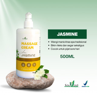 Souvens Massage Cream 500ml Non-Sticky | Krim Pijat Tidak Lengket Lembut di Kulit BPOM