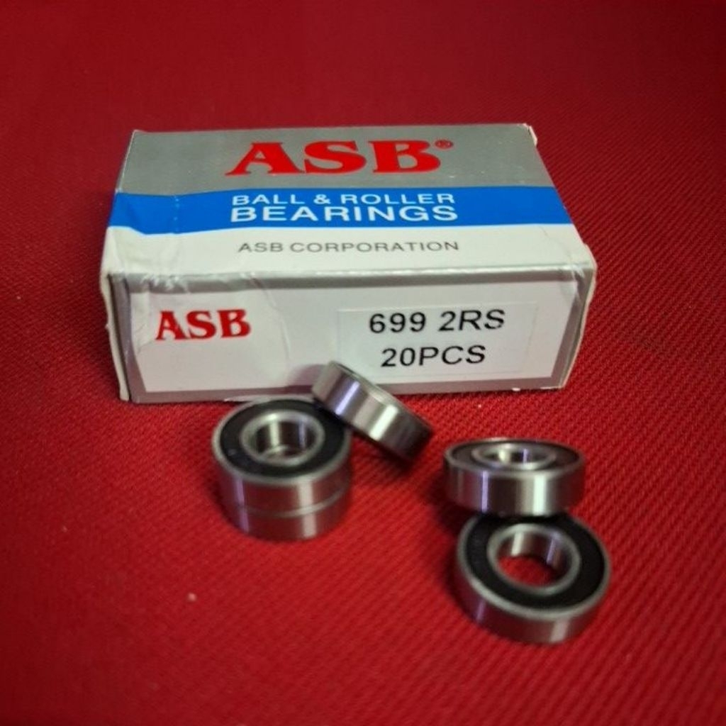 MINIMAL Bearing 699 2RS ยี่ห้อ ASB (ซื้อขั้นต่ํา 10 ชิ้น)