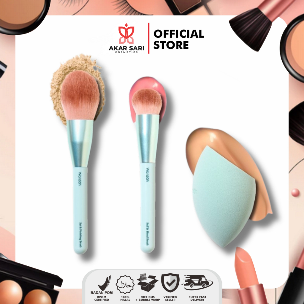 WARDAH TOOL BRUSH | WARDAH BUFF & BLEND BRUSH | WARDAH SET & FINISHING BRUSH