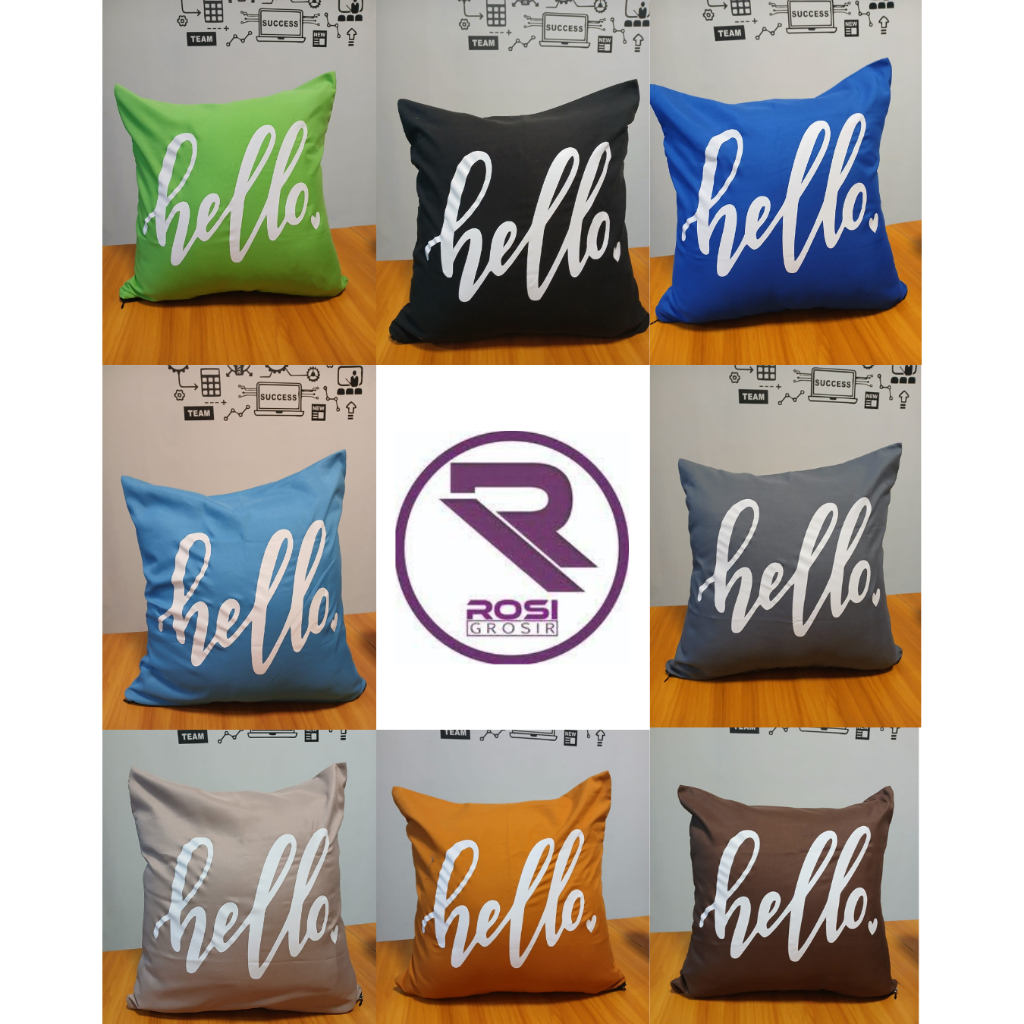 PILLOW COVER 40x40 Hello Words โซฟา