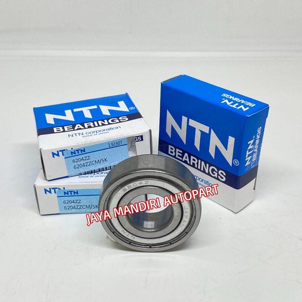 BEARING 6204 ZZ NTN IRON CAP DIMENSIONS 20x47x14MM 6204ZZ NTN