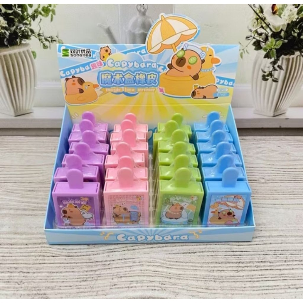 Mystery Stick Ice Cream Eraser Cappybara Eraser Cappybara Viral Unique Eraser