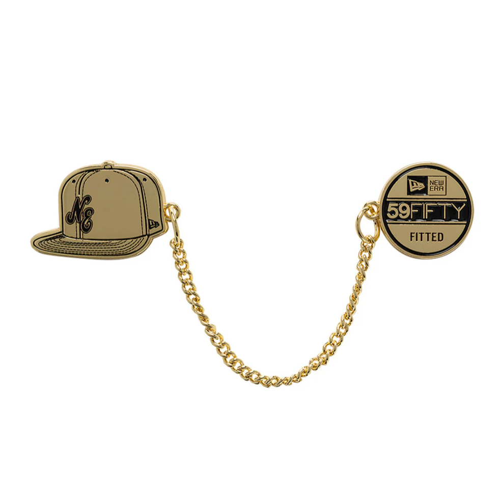 New Era 59Fifty Day Cap & Sticker Chain หมุดสีดําและสีทอง