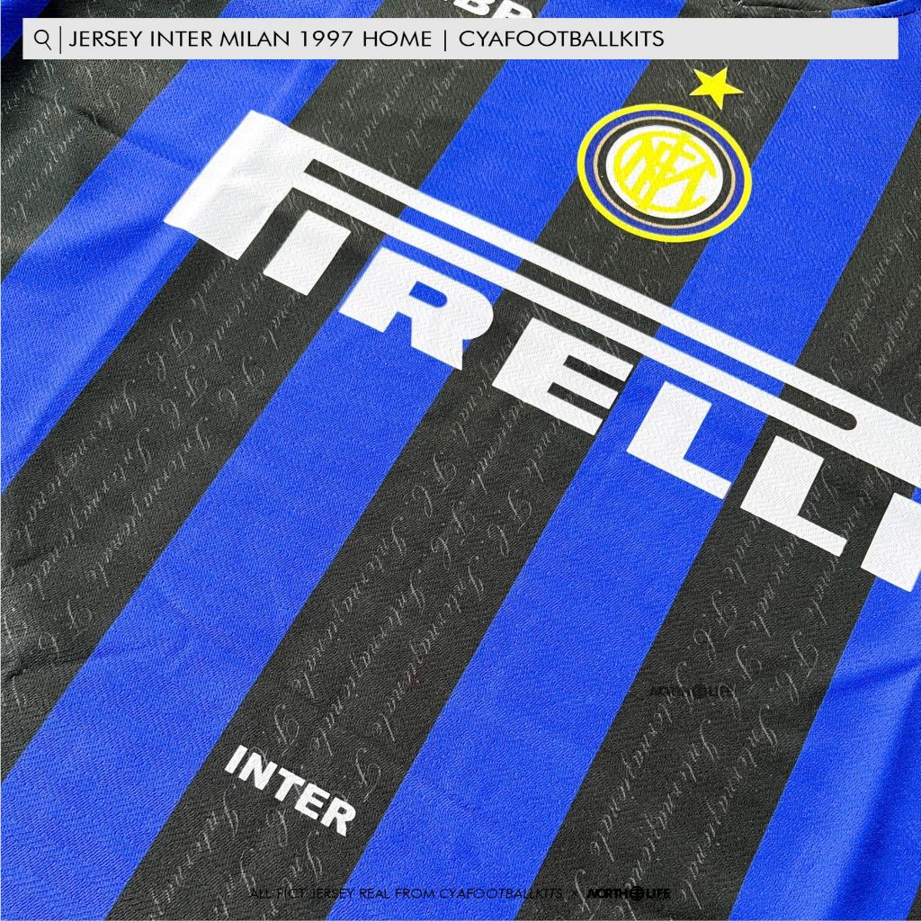 จัดส่งฟรี INTER MILAN RETRO 1997-1998 HOME JERSEY - VINTAGE