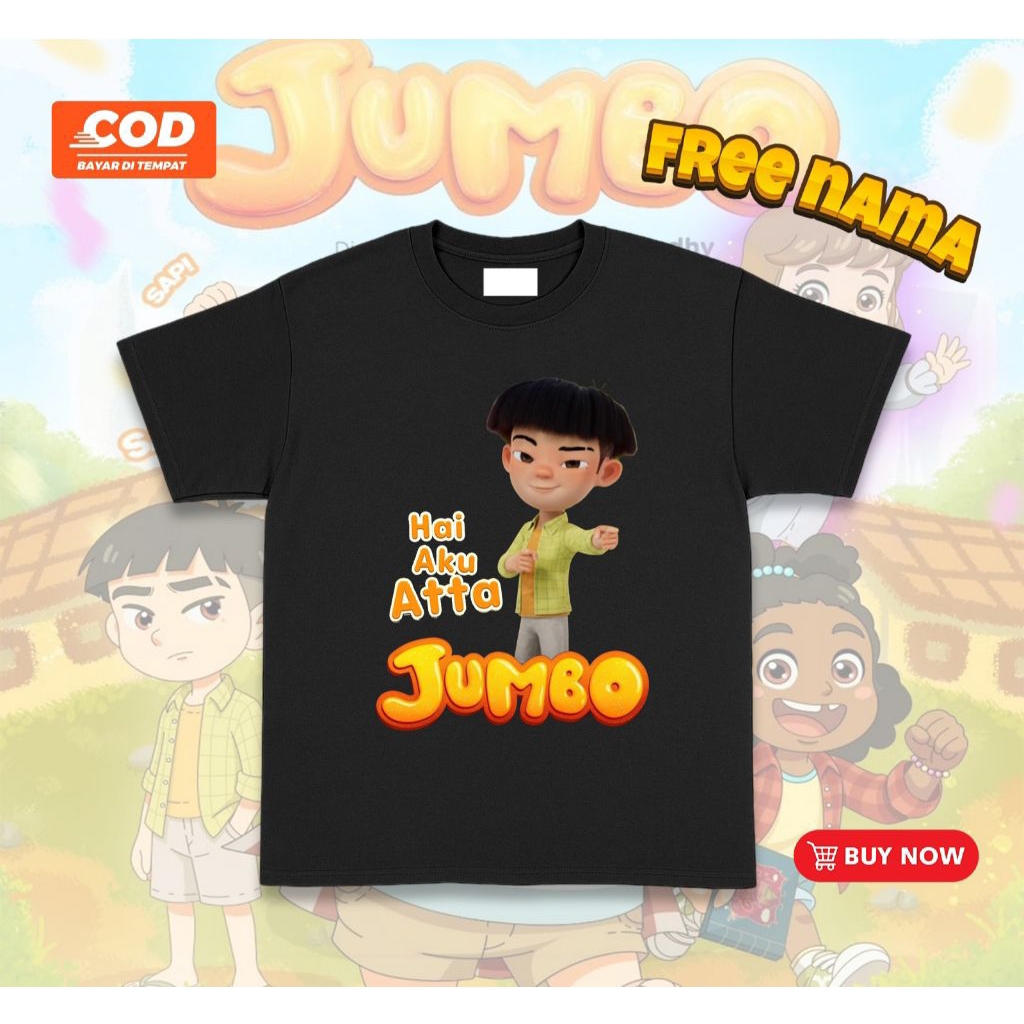 เสื้อยืดเด็ก Atta Flm Jumbo / เสื้อยืดเด็กแอนิเมชัน Atta Jumbo
